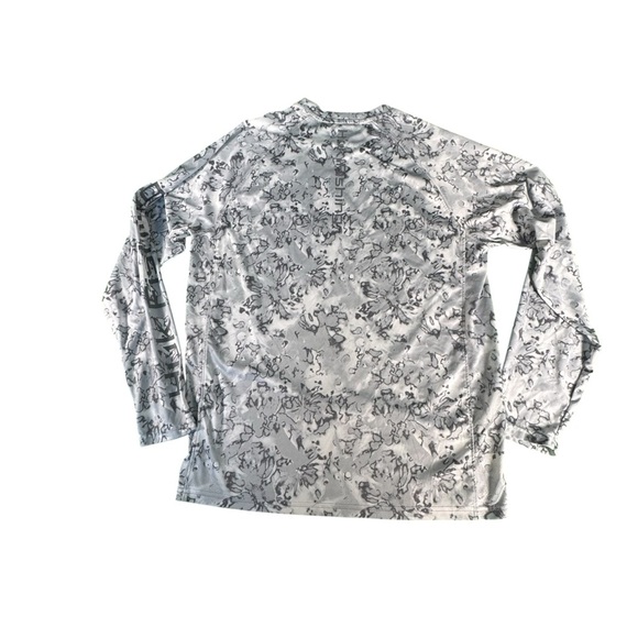Huk Performance Fishing Shirt Men’s M Long Sleeve Gray Camo UPF Sun Protection - Picture 6 of 9